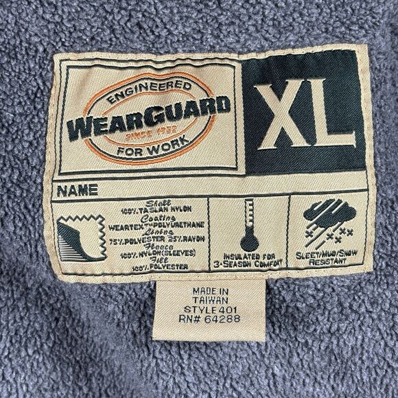 Wendy’s Unisex Coat Jacket Work Uniform Full Zip Fleece Lined Warm Black XL C28 - Picture 11 of 14